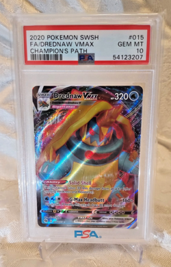 Drednaw Pokemon Card SWSH Champion's Path VMAX Full Art 15/73 PSA 10 GEM MINT - Image 1