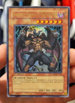 Destiny HERO Malicious DP05-EN011 1st Edition Ultra Rare LP Yugioh Duelist Pack - Image 3