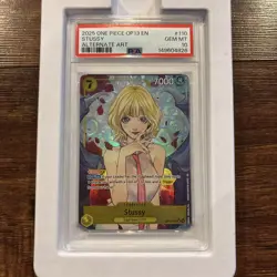 2025 One Piece OP13 #110 Stussy Alternate Art PSA 10 GEM MINT - Image 1