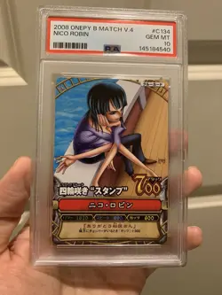 PSA 10 2008 ONE PIECE ONEPY BERRY MATCH VOL.4 #C134 NICO ROBIN - Image 1