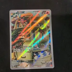 Pokemon TCG Litten Temporal Forces Illustration Card 167/162 - Image 1