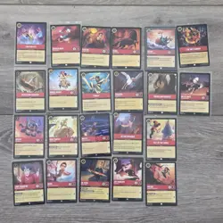 140 Bulk Disney Lorcana Ruby Card Lot 95 Common 45 Uncommon Near Mint - Image 3