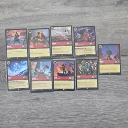 140 Bulk Disney Lorcana Ruby Card Lot 95 Common 45 Uncommon Near Mint - Image 5