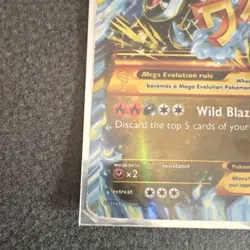 Pokemon M Charizard EX 69/106 Flashfire Ultra Rare Mega Holo Card 2014 - Image 3