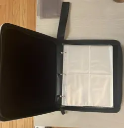 RARE 4-Pocket Binder for Pokemon/Sport Cards 50 Removable Sheets Full Zip - Image 4