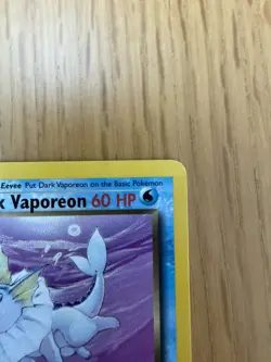 Pokemon Card Dark Vaporeon Team Rocket Uncommon 45/82 - Image 4