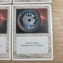 Magic the Gathering Disenchant x 4 MTG White LP 4th Edition - Image 3
