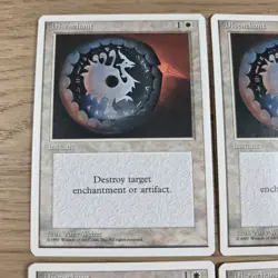 Magic the Gathering Disenchant x 4 MTG White LP 4th Edition - Image 4