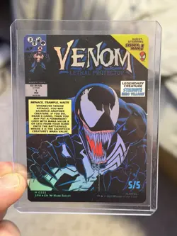 Venom, Lethal Protector/Eddie Brock MTG Spider-Man Mythic Borderless Foil #233 - Image 2