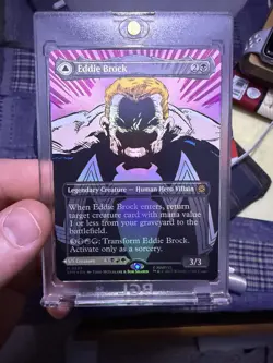 Venom, Lethal Protector/Eddie Brock MTG Spider-Man Mythic Borderless Foil #233 - Image 3