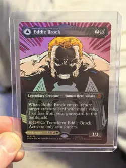 Venom, Lethal Protector/Eddie Brock MTG Spider-Man Mythic Borderless Foil #233 - Image 4