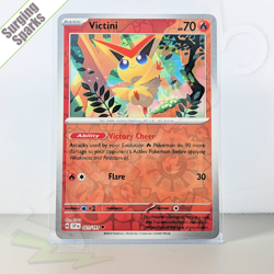 Pokemon TCG Card - Victini 21/191 Reverse Holo | Surging Sparks (2024) SSP - Image 1