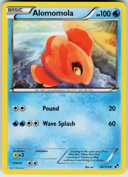 Pokemon Alomomola (38) 38/114 Black and White Uncommon card - Image 1