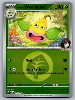 Erika's Weepinbell (Energy Symbol) 005/217 Ascended Heroes Pokemon Reverse NM - Image 1