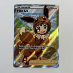 Pokemon TCG Poke Kid Trainer Shining Fates Ultra Rare Card 070/072 - Image 1