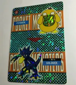 Pocket Monsters #599 Vintage Vending Prism Holo Psyduck Golduck Diglett Dugtrio - Image 3