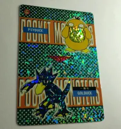 Pocket Monsters #599 Vintage Vending Prism Holo Psyduck Golduck Diglett Dugtrio - Image 4