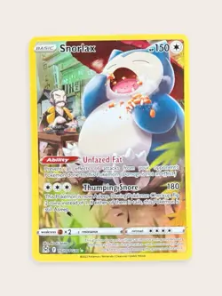 Pokemon Snorlax 150 HP Basic TG10/TG30 Lost Origin Ultra Rare Holo Unfazed Fat - Image 1