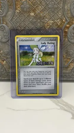 Pokemon Lady Outing EX Deoxys 87/107 Reverse Holo Rare TCG - Image 1