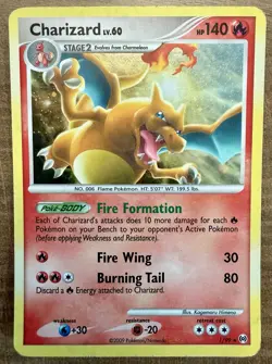 2009 Pokemon Platinum: Arceus Charizard 1/99 Holo Rare MP+ LP - Image 1