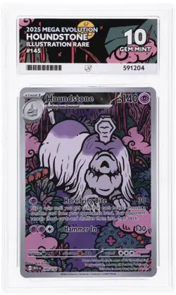 Pokemon TCG ACE PERFECT 10!!! Houndstone 145/132 Mega Evolutions - Image 4