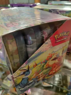 Pokemon Prismatic Evolutions Tin Display Box NWT Sealed - Image 3