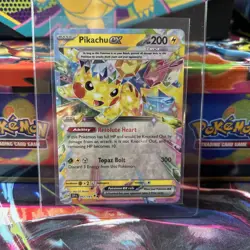 2024 Pokemon SSP EN Pikachu ex 057/191 Double Rare Holo - Image 1
