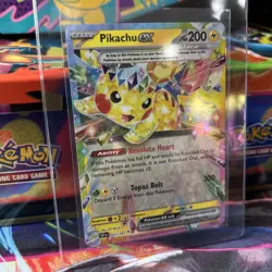 2024 Pokemon SSP EN Pikachu ex 057/191 Double Rare Holo - Image 3