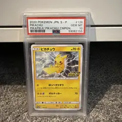 PSA 10 2020 POKEMON S PROMO PIKAPIKA! PIKACHU! CAMPAIGN 126/S-P PIKACHU JPN - Image 1