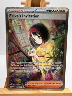 Pokemon TCG - S&V 151 - 203/165 Erika's Invitation - SIR - NM/M - Image 1