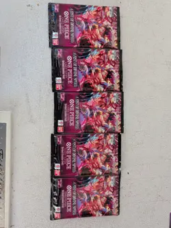 One Piece TCG OP-11 A Fist Of Divine Speed Pack Lot Of 5 From Bandai Store - Image 1