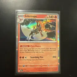 Pokemon TCG SV-Twilight Masquerade Infernape Holo Card #33/167 - Image 1