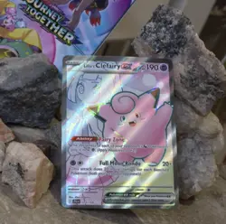pokemon Cards Lillie's Clefairy EX Holo Basic. 1pcs+1pcs Sleeve 2025 #173/159 - Image 3