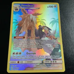 Pokemon TCG Stoutland 248/236 NM Cosmic Eclipse Holo Full Art Illustration Card - Image 1
