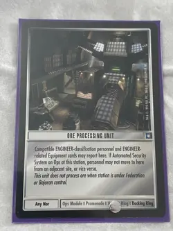 Star Trek CCG 1E Deep Space 9 ORE PROCESSING UNIT Card NEVER PLAYED - Image 1