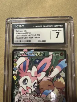 CGC 7 Sylveon EX Generations RC32/RC32 Radiant Collection Holo Pokemon Card - Image 2
