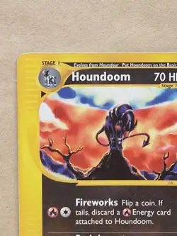 Houndoom Non-holo Pokemon Card *LP Condition* - Aquapolis E-Reader 2002 #15/147 - Image 3