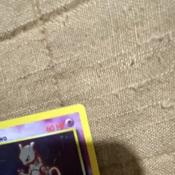 Mewtwo Base Set Holo Rare 10/102 60 HP Pokemon Card English Wizards 1999 - Image 3