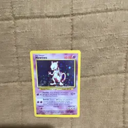 Mewtwo Base Set Holo Rare 10/102 60 HP Pokemon Card English Wizards 1999 - Image 4
