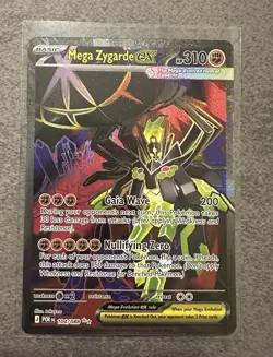 Pokemon Mega Zygarde EX Holo Full Art Basic 310 HP Card 104/088 English - Image 1