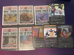 Magic the Gathering Secret Lair x Marvel Spiderman Lot of 9 Cards - Image 1