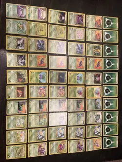 Pokemon TCG Grass Type 72 Card Lot - Grimer, Caterpie, Golbat, Oddish, Bulbasaur - Image 1