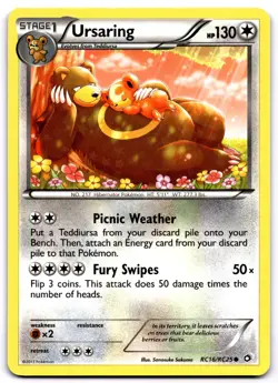 URSARING RC16/RC25 HOLO LEGENDARY TREASURES: RADIANT COLLECTION POKEMON NM - Image 1