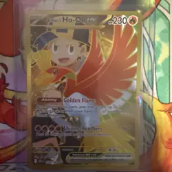 Pokemon TCG Ethans Ho-Oh EX Destined Rivals 239/182 Full Art Gold Hyper Rare/ NM - Image 1