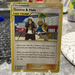 Guzma & Hala 193/236 S&M Cosmic Eclipse Pokemon TCG Regular NM - Image 1