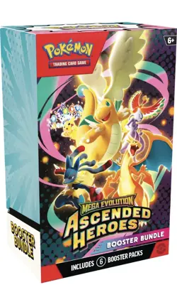 (x4)Pokemon : Mega Evolution Ascended Heroes Booster Bundle (6 Packs) Pre Sale - Image 1
