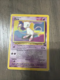 Pokemon Mew #8 WOTC Black Star Promo Vintage TCG Card Wizards of the Coast - Image 1