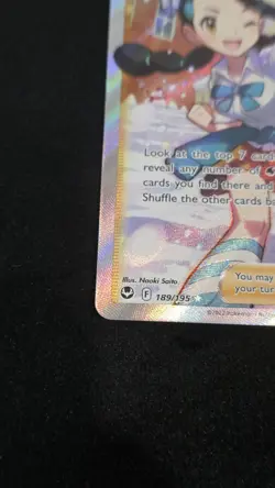 Pokemon TCG Candice Full Art 189/195 Silver Tempest Ultra Rare Holo Eng - Image 4