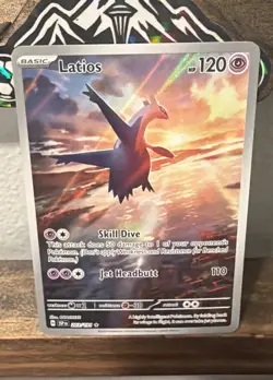 2024 Pokemon SSP EN Surging Sparks #203 Latios Illustration Rare - Image 1