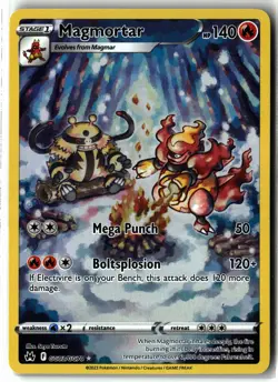 Magmortar ⭐ GG03/GG70 Holo Crown Zenith Galarian Gallery Pokemon NM - Image 1